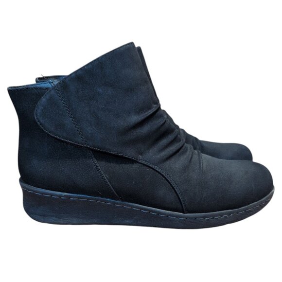 Kim Rogers Ankle Boots Black Suede zip up Sides with Adjustable Side Round Toe - Picture 2 of 6